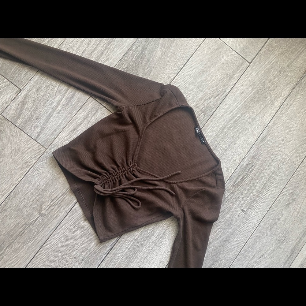 Zara scrunch top